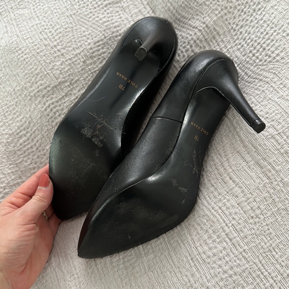 Cole Haan Quincy black leather pump size 7 - Picture 3 of 5